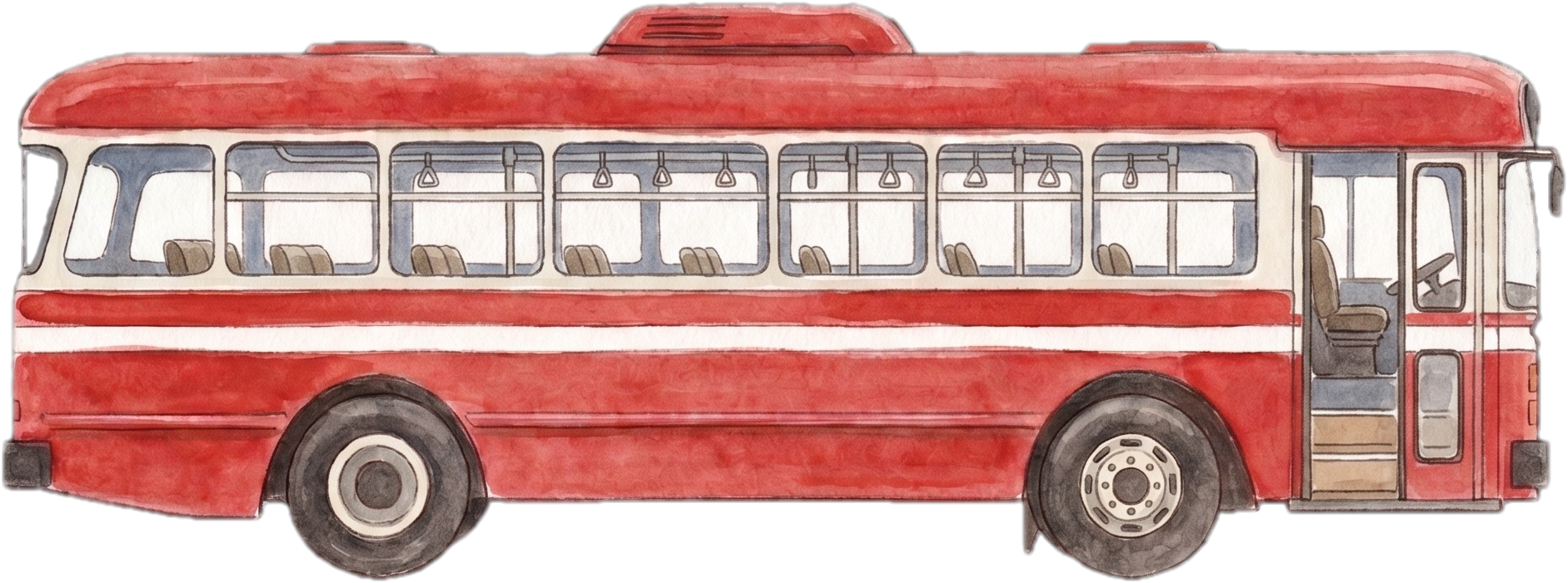 A red bus.